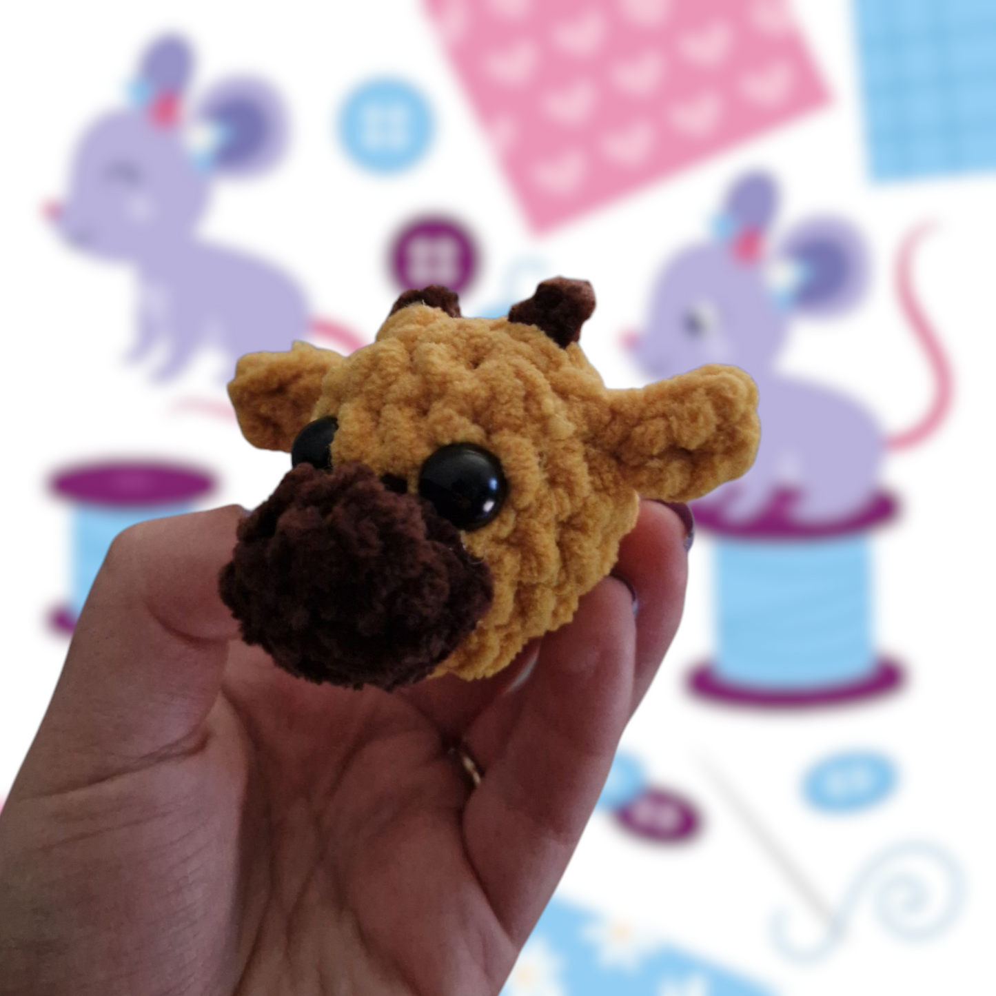 Giraffe Keyring Digital Crochet Pattern