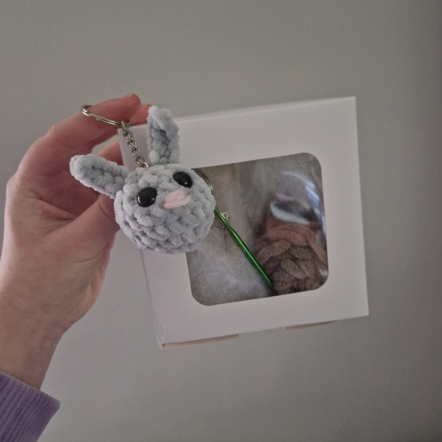 Bunny Rabbit keyring crochet craft kit