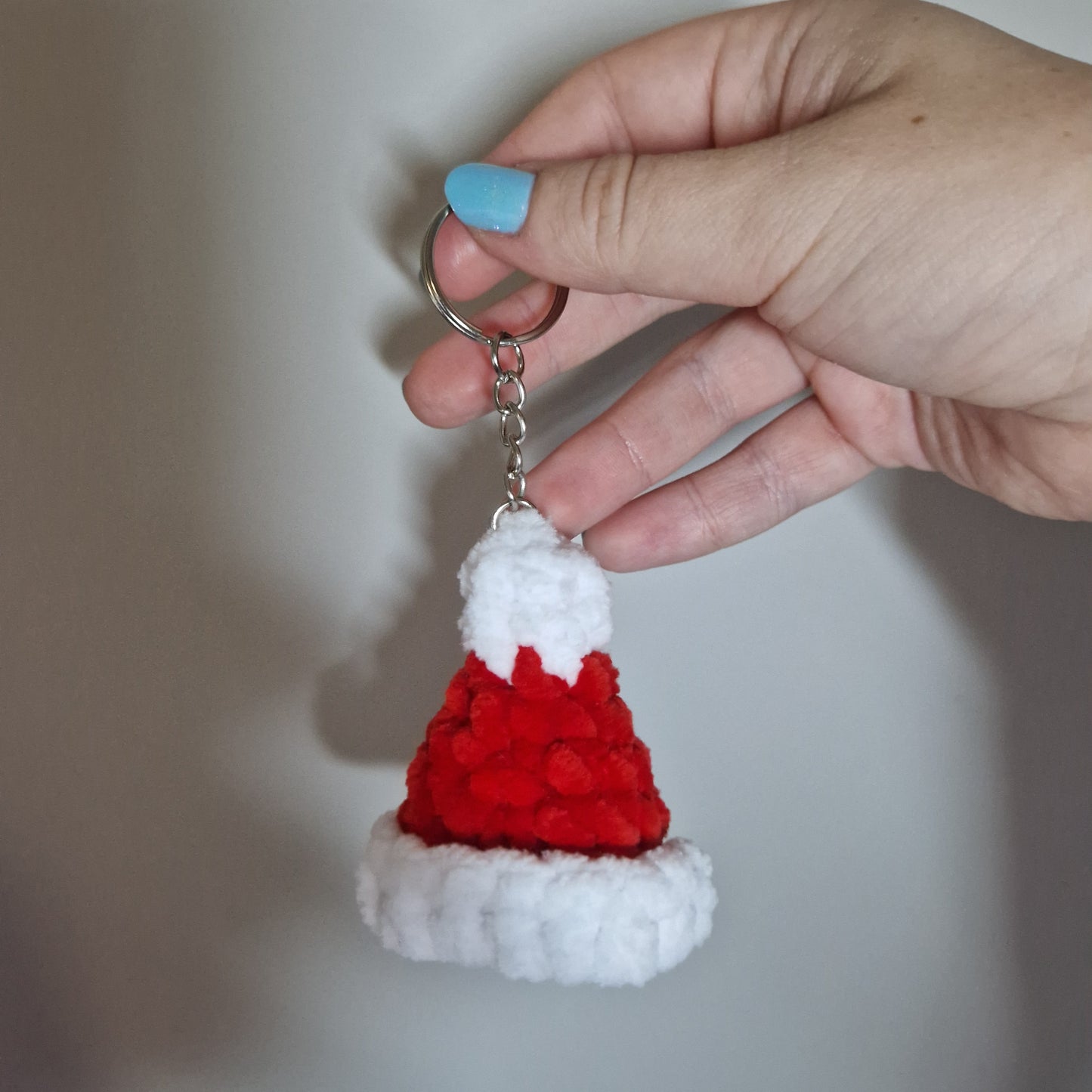 Santa Hat Keyring Digital Crochet Pattern