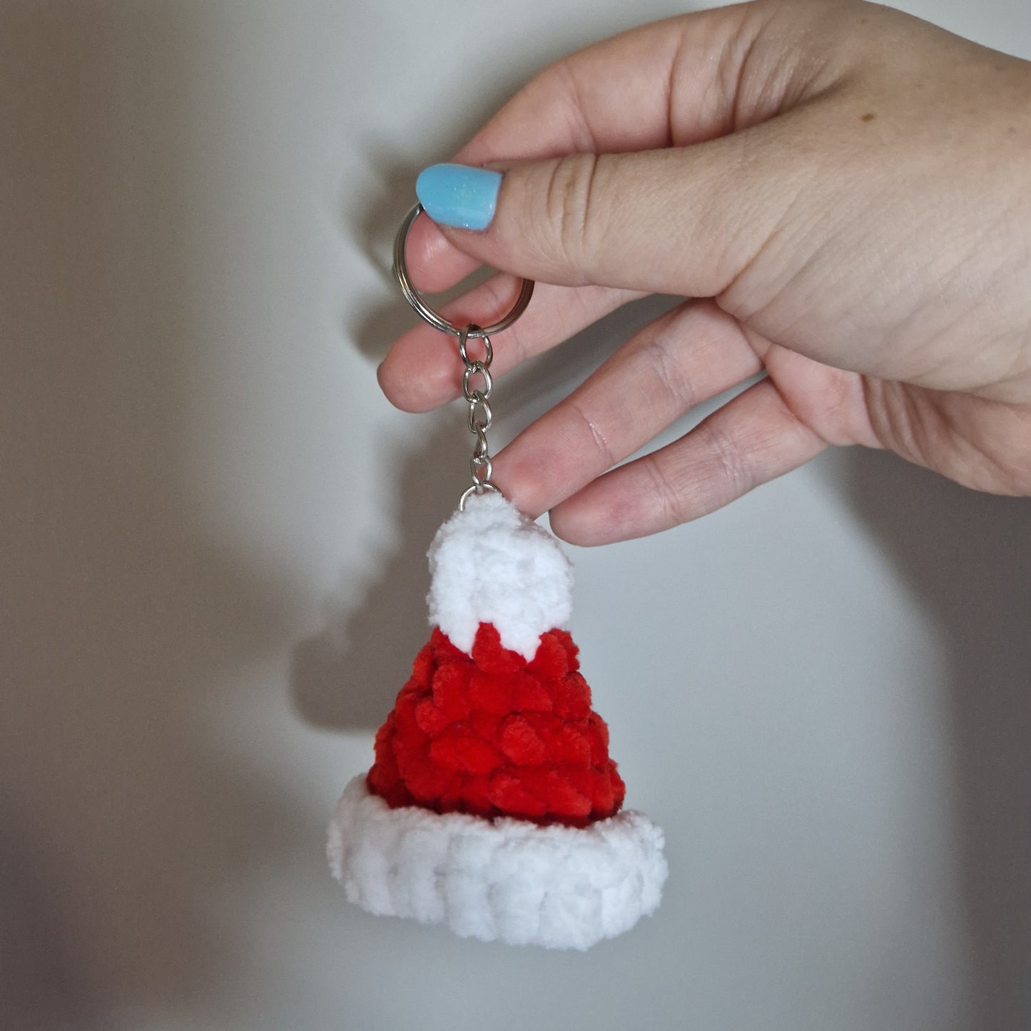 Santa Hat Keyring Digital Crochet Pattern