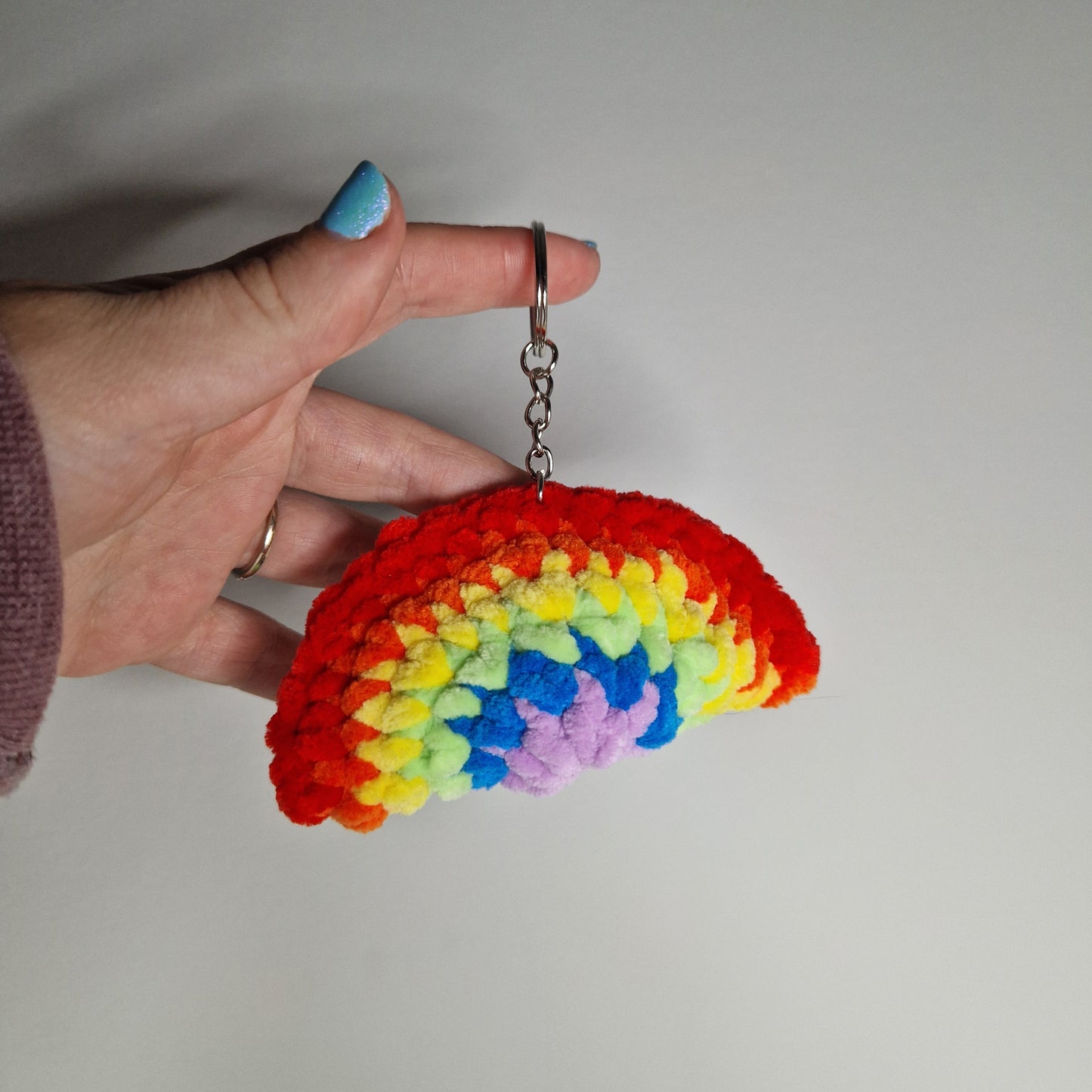 Rainbow Keyring Digital Crochet Pattern