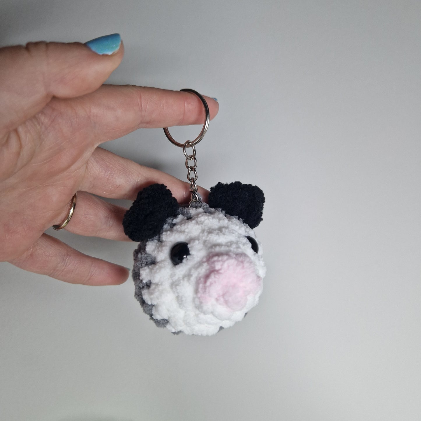 Opossum Keyring Digital Crochet Pattern