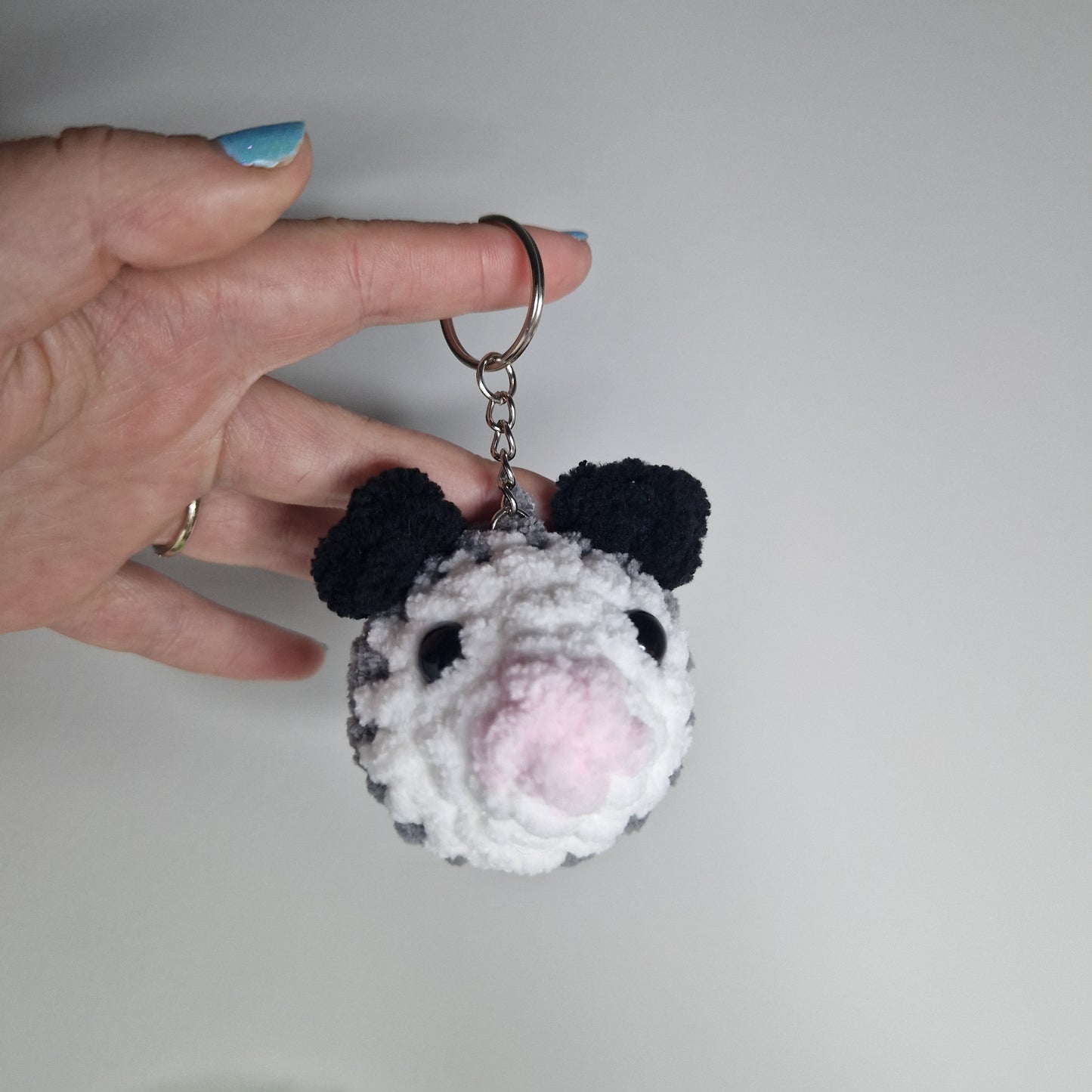 Opossum Keyring Digital Crochet Pattern