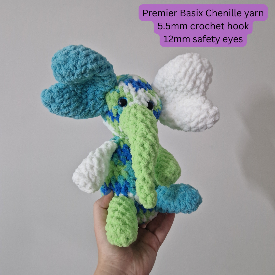 Elephant Digital Crochet Pattern