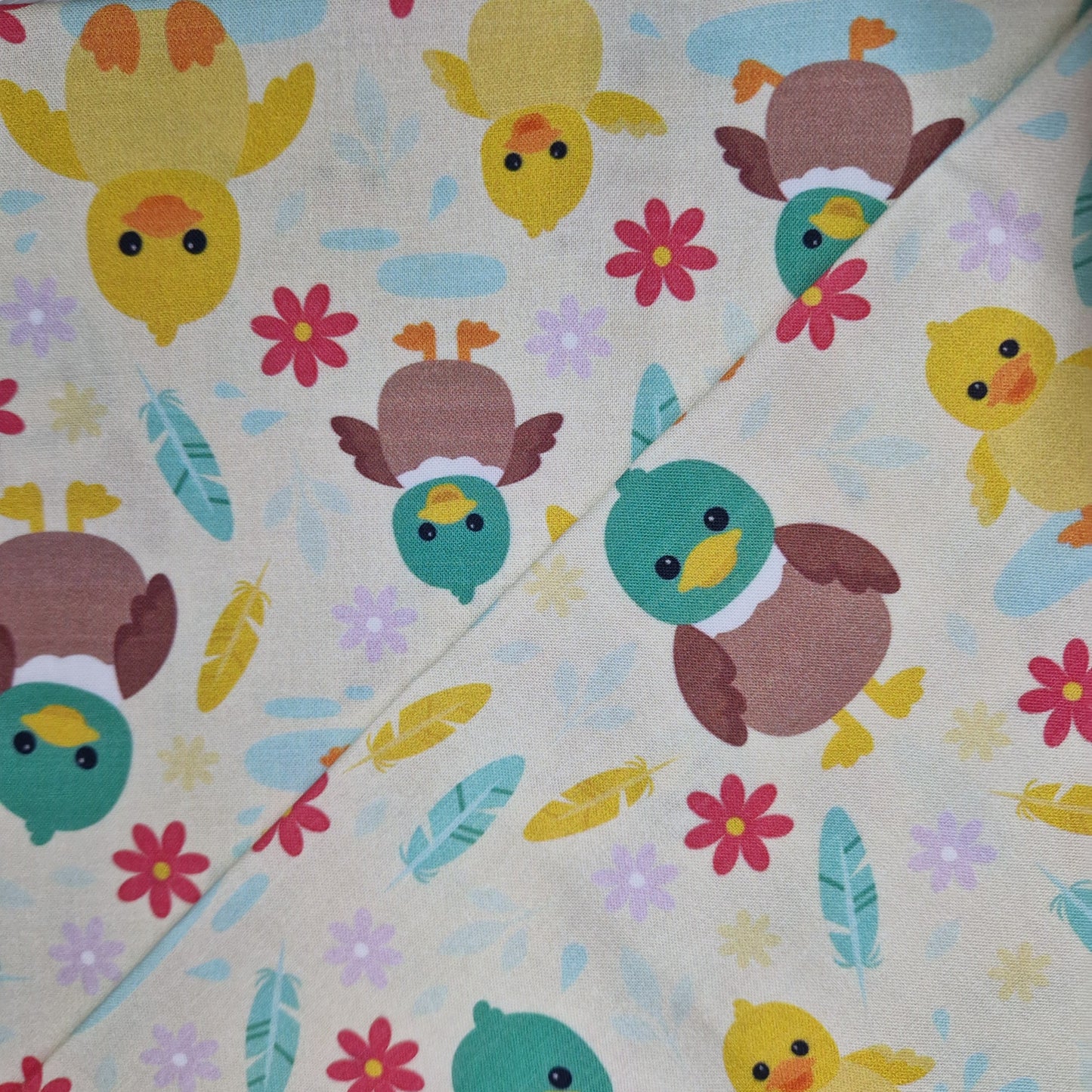 Duck 100% cotton fabric - fat quarter or metre