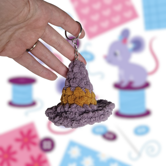 Witch Hat Keyring Digital Crochet Pattern