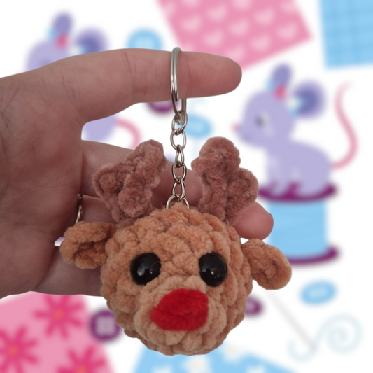Reindeer Keyring Digital Crochet Pattern