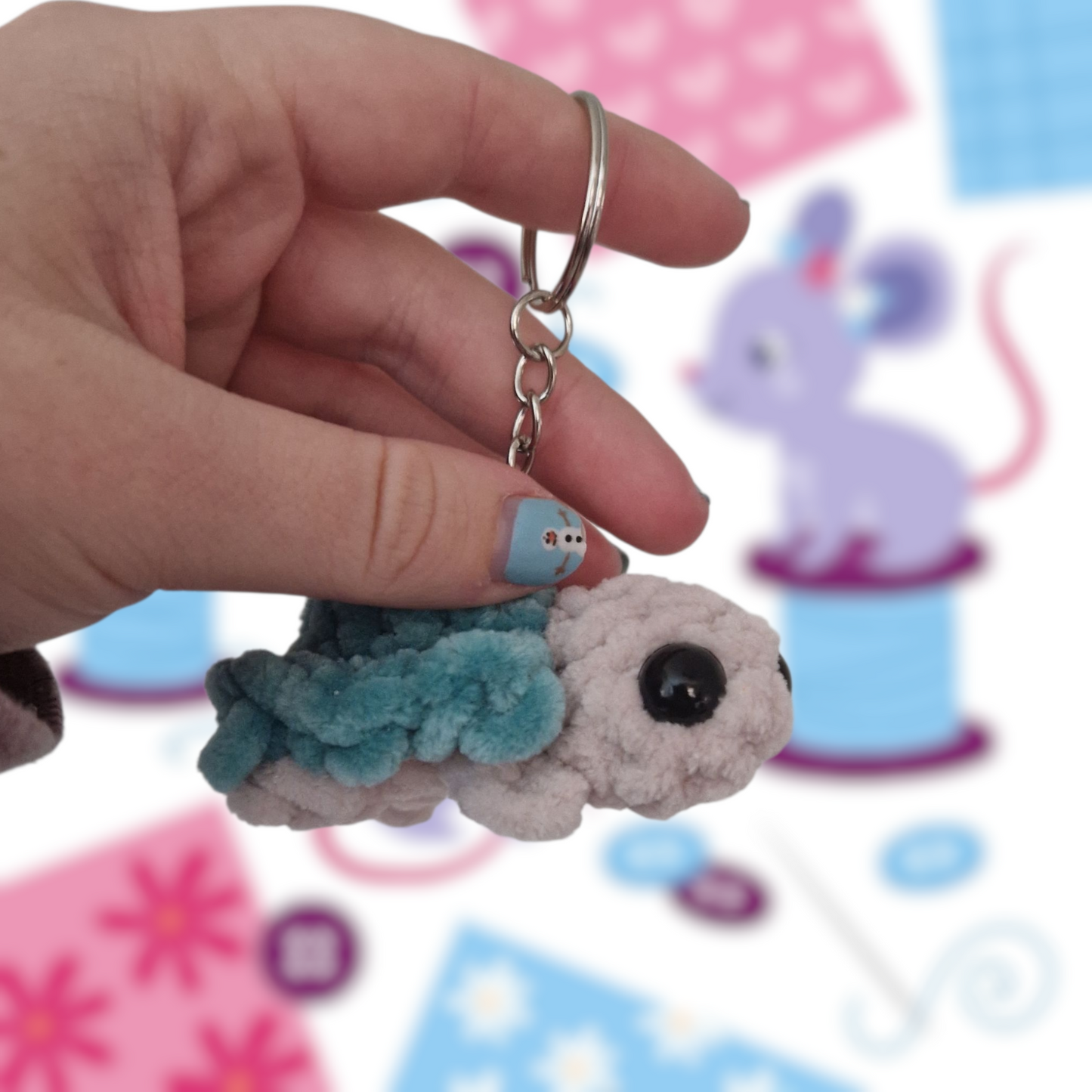 Turtle Keyring Digital Crochet Pattern