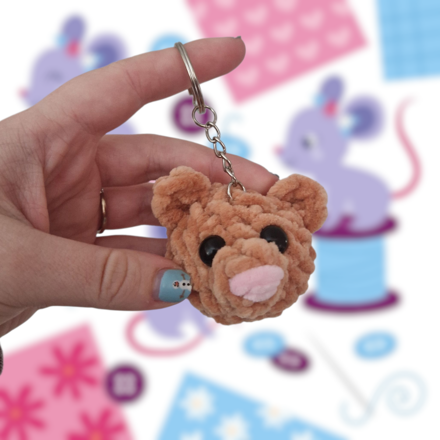 Bear Keyring Digital Crochet Pattern