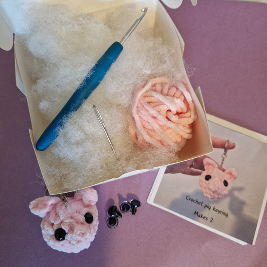Pig keyring craft kit