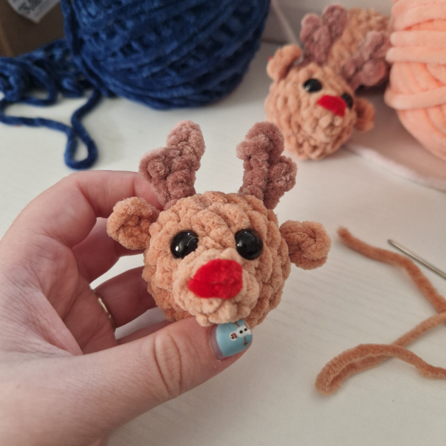 Reindeer Keyring Digital Crochet Pattern