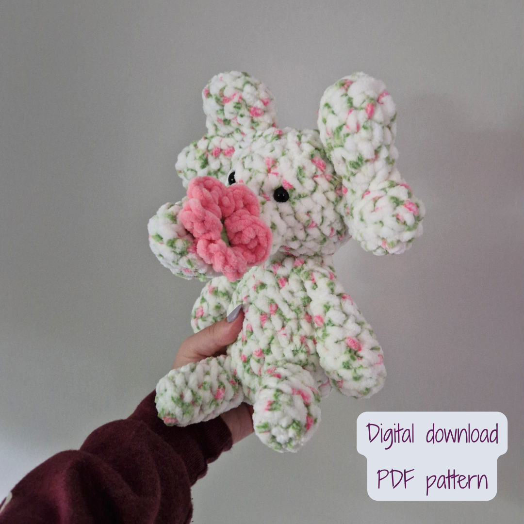 Elephant Digital Crochet Pattern