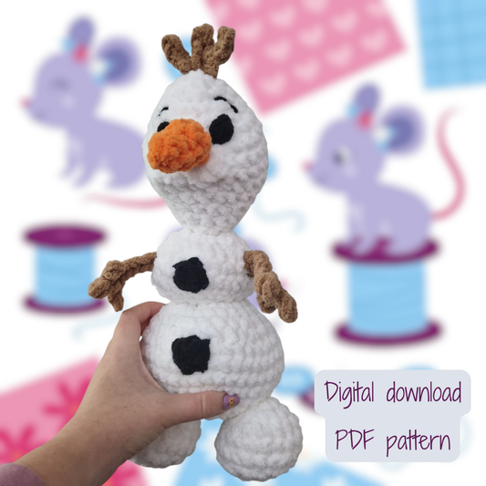 Warm Hugs Snowman Digital Crochet Pattern