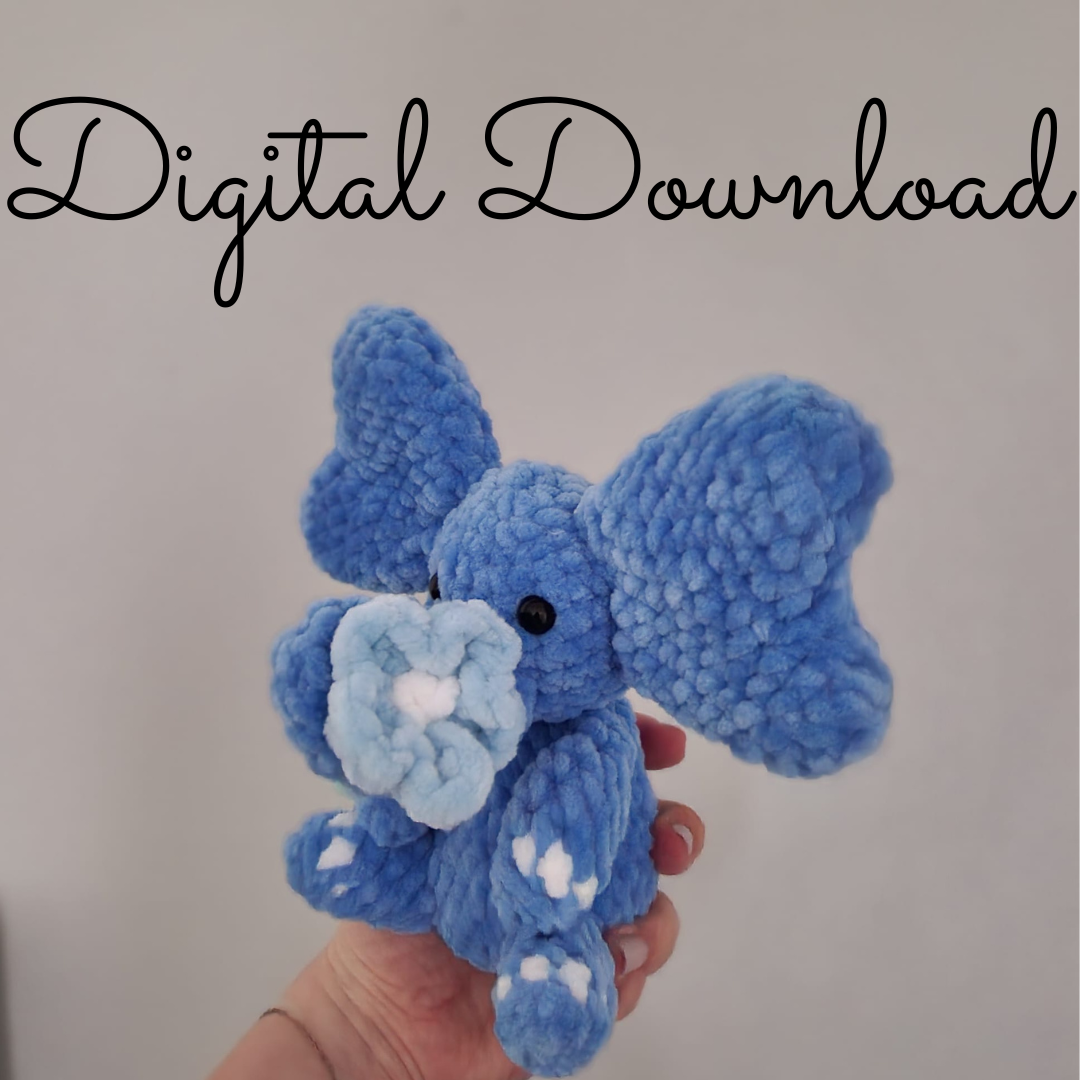 Elephant Digital Crochet Pattern