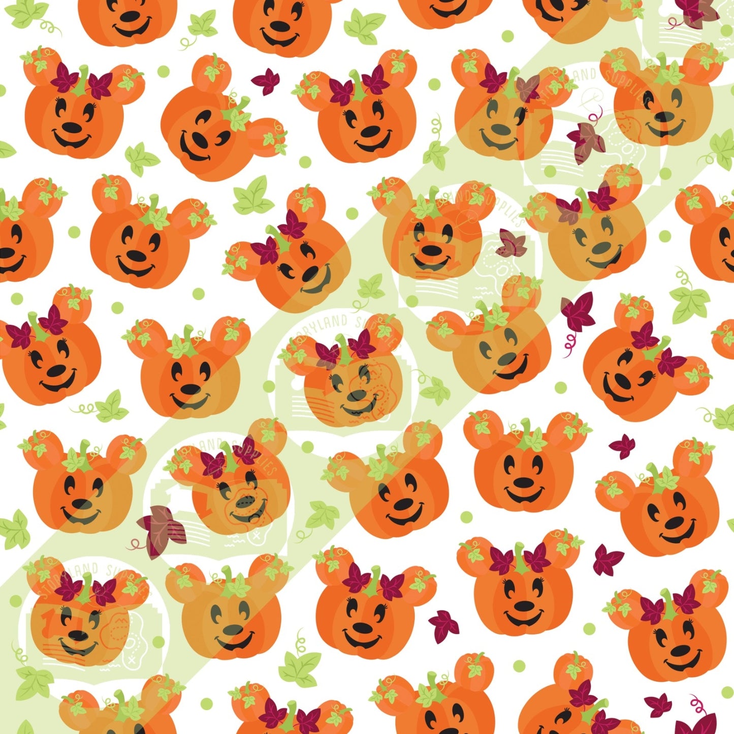 Pumpkin 100% cotton fabric - fat quarter or metre