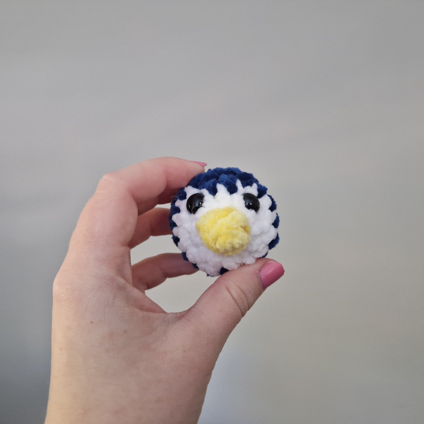 Penguin keyring crochet craft kit